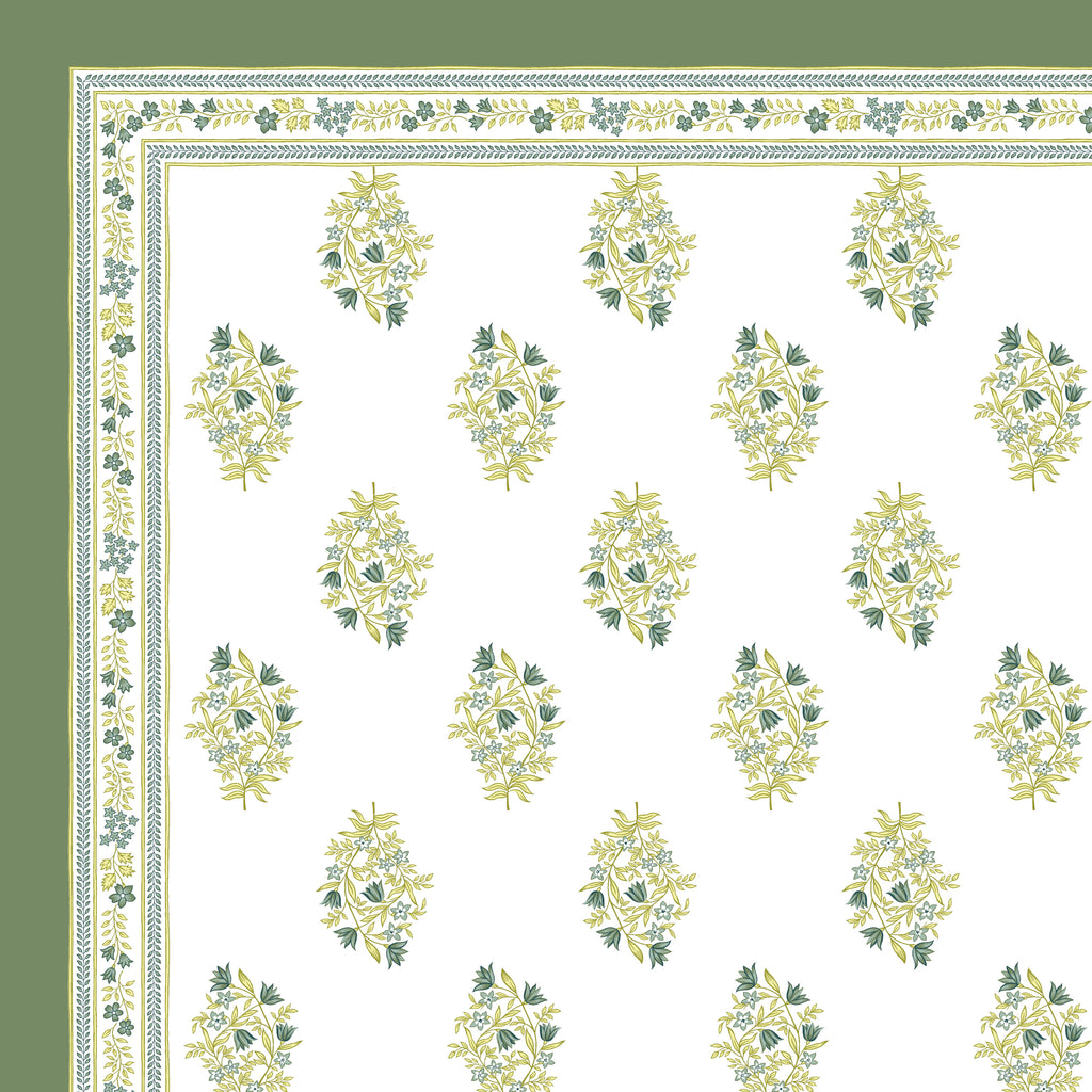 100% Cotton Traditional Floral Printed Bedsheet Multicolor ( Size 100 X 108 )