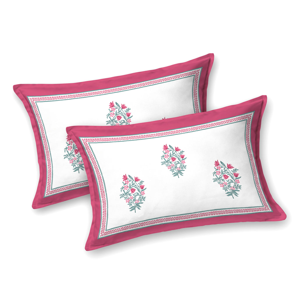 100% Cotton Traditional Floral Printed Bedsheet Multicolor ( Size 100 X 108 )