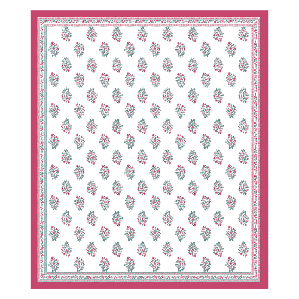 100% Cotton Traditional Floral Printed Bedsheet Multicolor ( Size 100 X 108 )