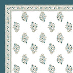 100% Cotton Traditional Floral Printed Bedsheet Multicolor ( Size 100 X 108 )