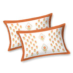 100% Cotton Traditional Floral Printed Bedsheet Multicolor ( Size 100 X 108 )