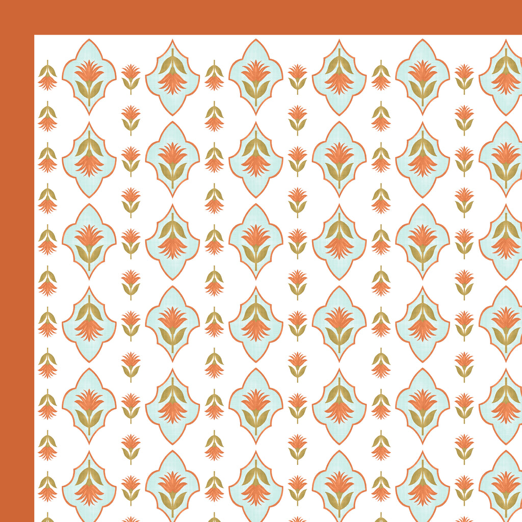 100% Cotton Traditional Floral Printed Bedsheet Multicolor ( Size 100 X 108 )