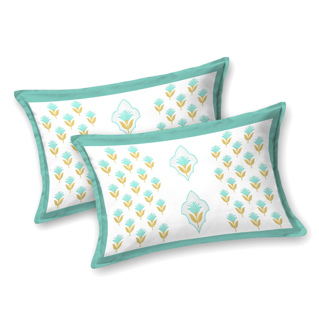 100% Cotton Traditional Floral Printed Bedsheet Multicolor ( Size 100 X 108 )