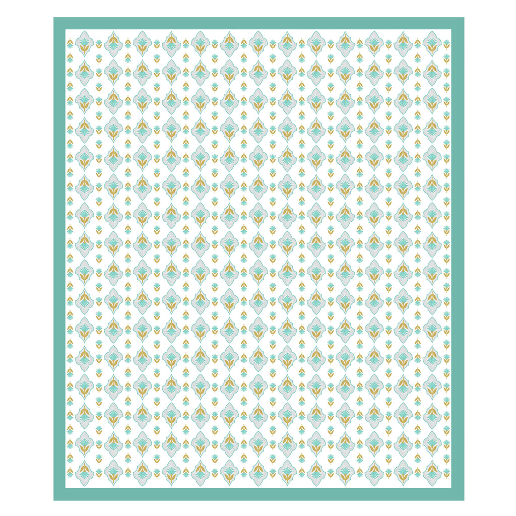 100% Cotton Traditional Floral Printed Bedsheet Multicolor ( Size 100 X 108 )