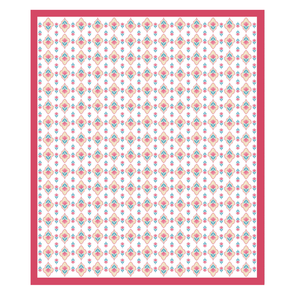 100% Cotton Traditional Floral Printed Bedsheet Multicolor ( Size 100 X 108 )