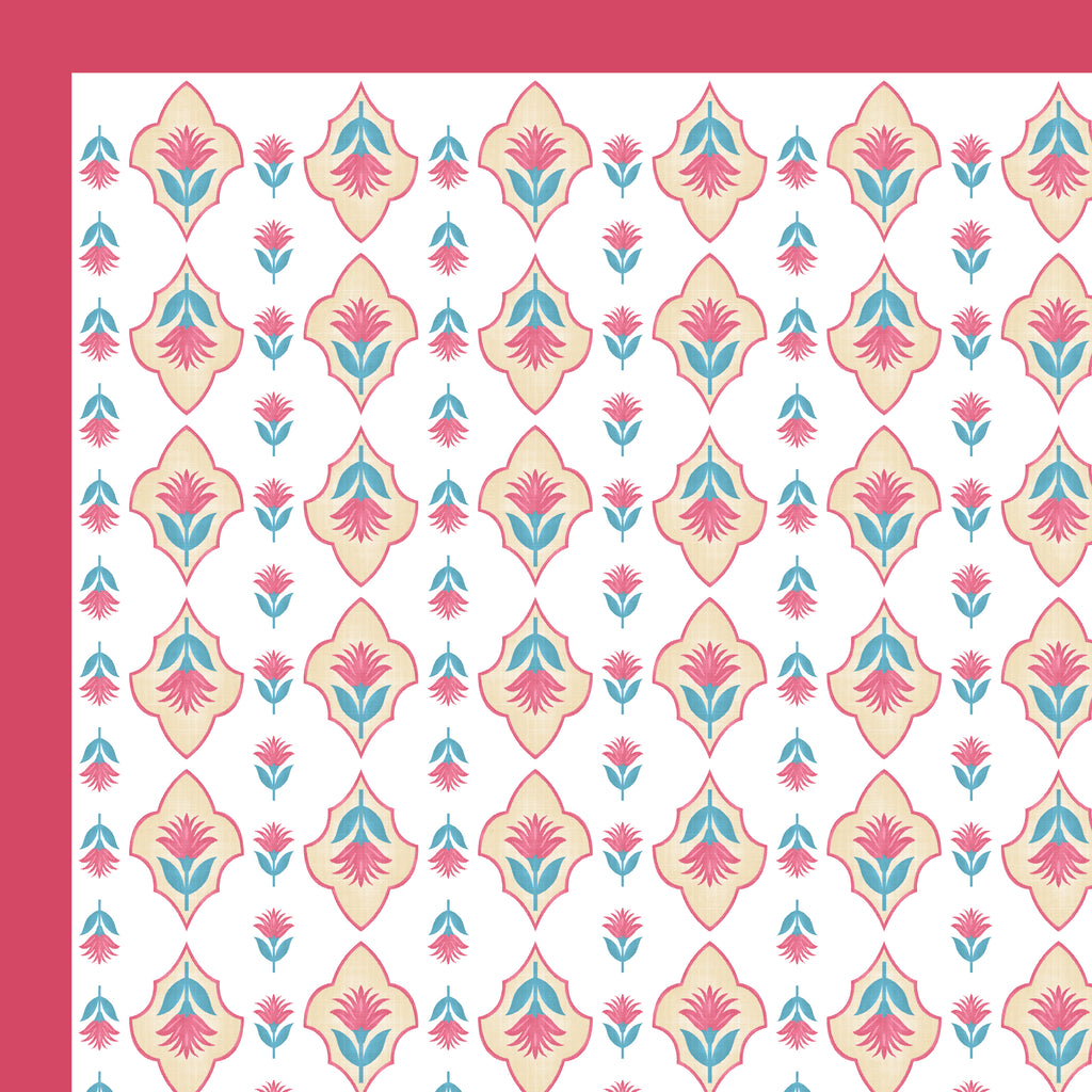 100% Cotton Traditional Floral Printed Bedsheet Multicolor ( Size 100 X 108 )