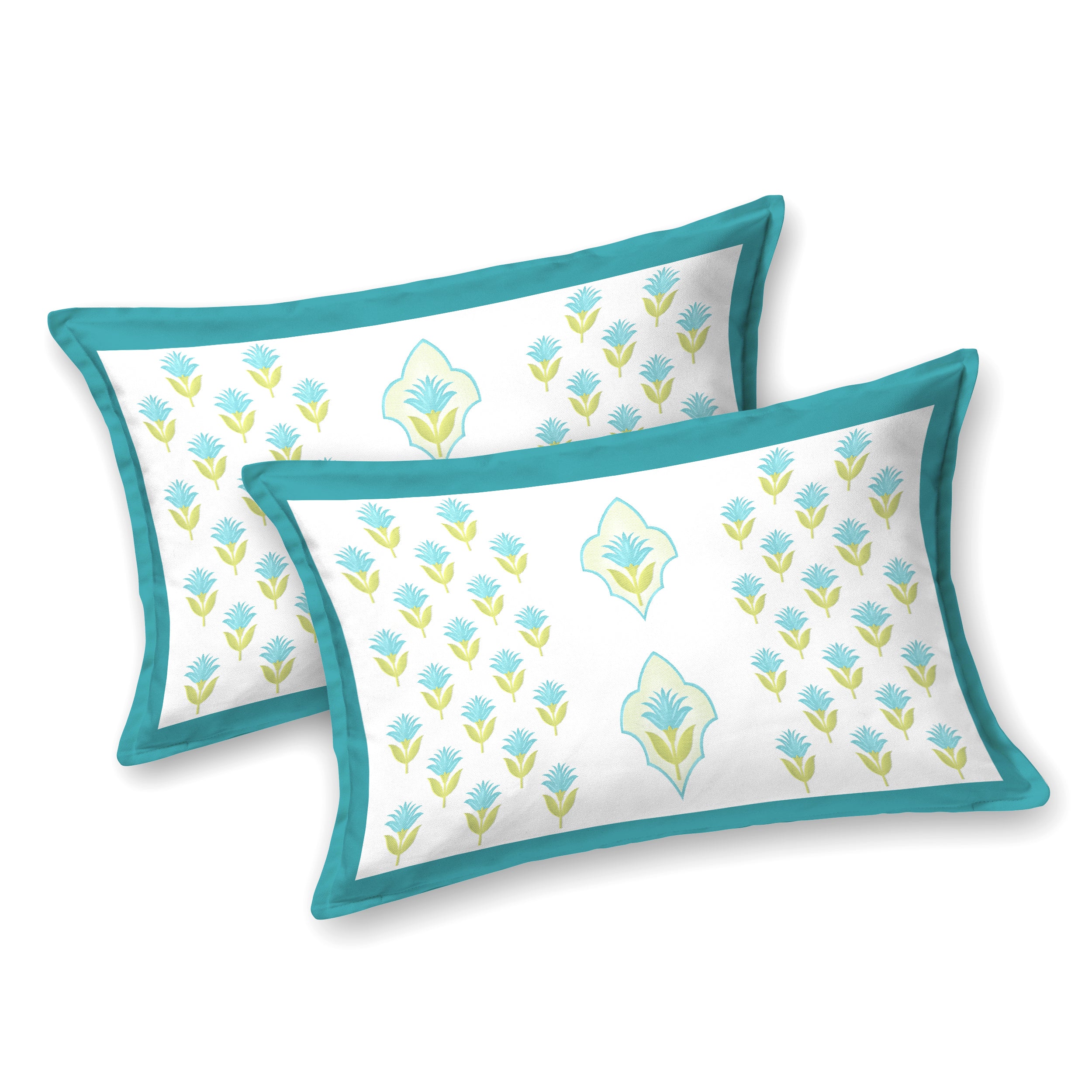 100% Cotton Traditional Floral Printed Bedsheet Multicolor ( Size 100 X 108 )