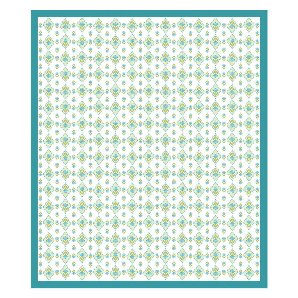 100% Cotton Traditional Floral Printed Bedsheet Multicolor ( Size 100 X 108 )