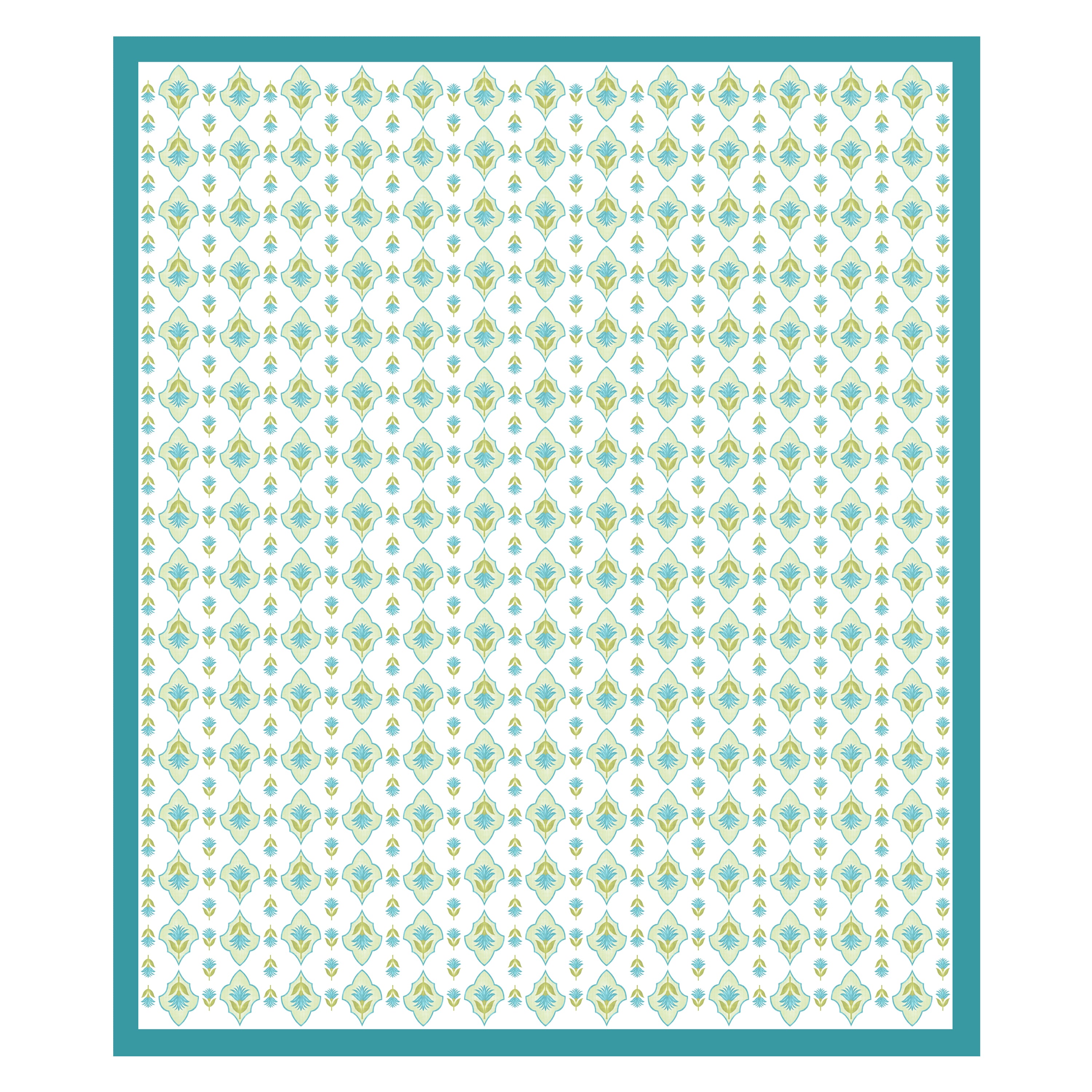 100% Cotton Traditional Floral Printed Bedsheet Multicolor ( Size 100 X 108 )