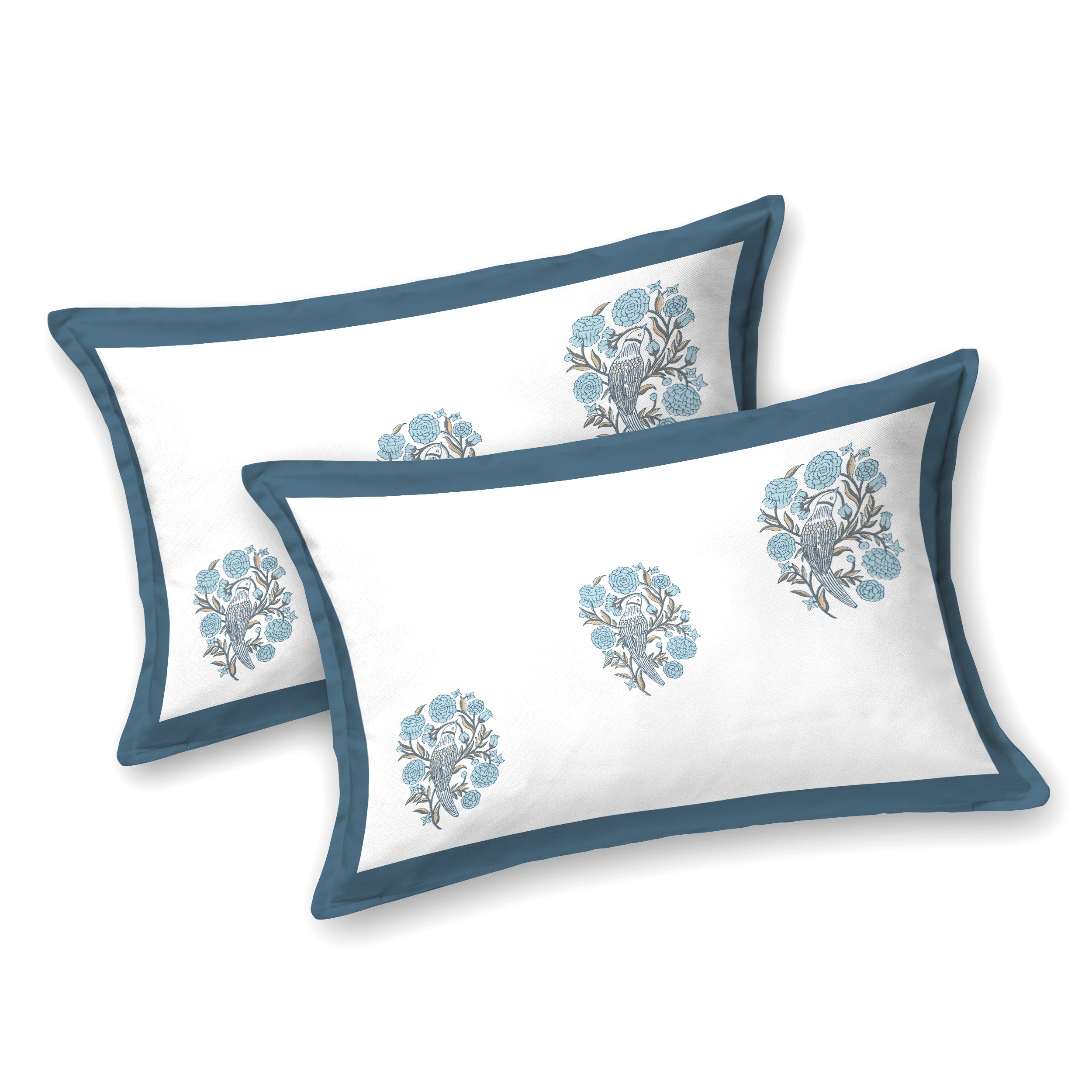 100% Cotton Traditional Floral Printed Bedsheet Multicolor ( Size 100 X 108 )