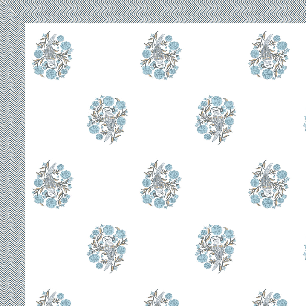 100% Cotton Traditional Floral Printed Bedsheet Multicolor ( Size 100 X 108 )