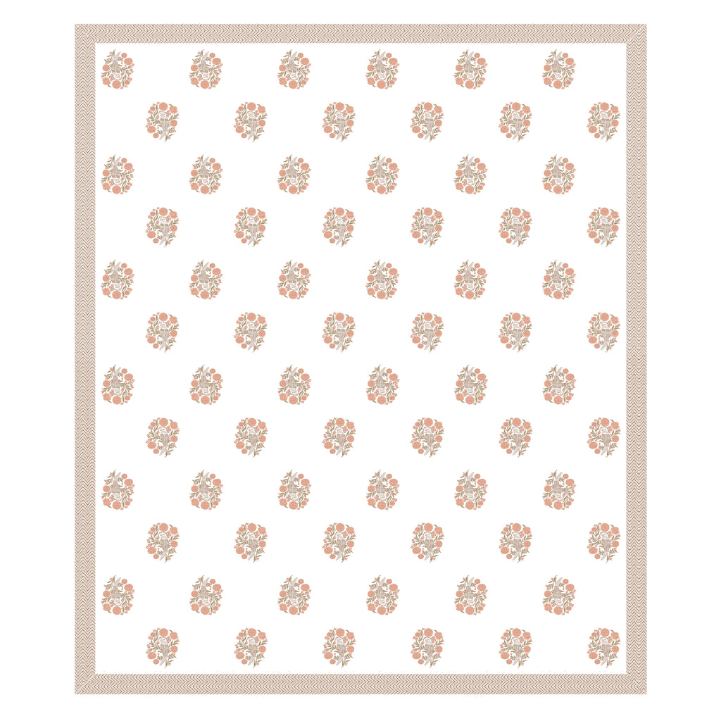 100% Cotton Traditional Floral Printed Bedsheet Multicolor ( Size 100 X 108 )