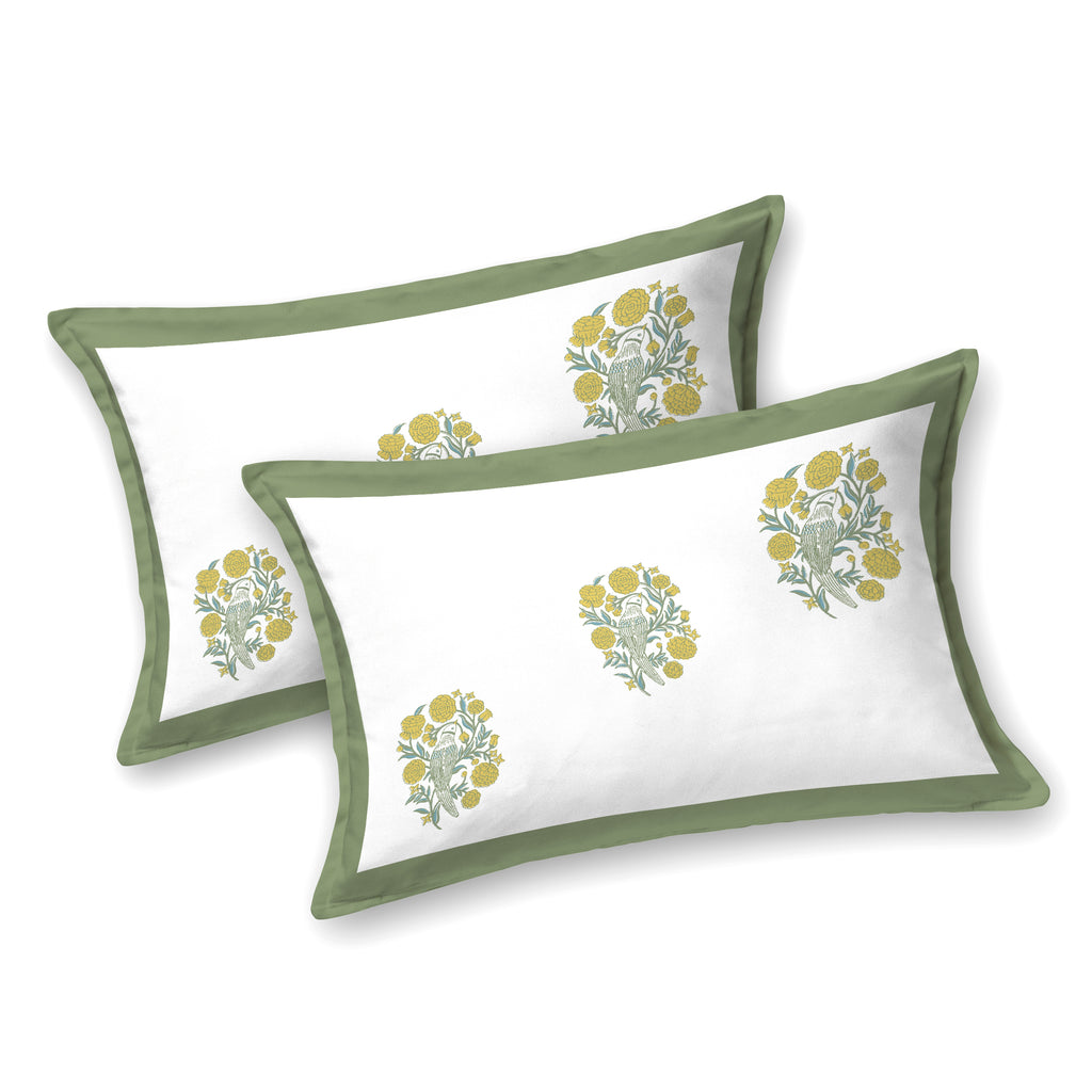 100% Cotton Traditional Floral Printed Bedsheet Multicolor ( Size 100 X 108 )