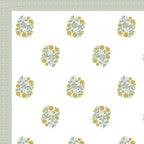 100% Cotton Traditional Floral Printed Bedsheet Multicolor ( Size 100 X 108 )