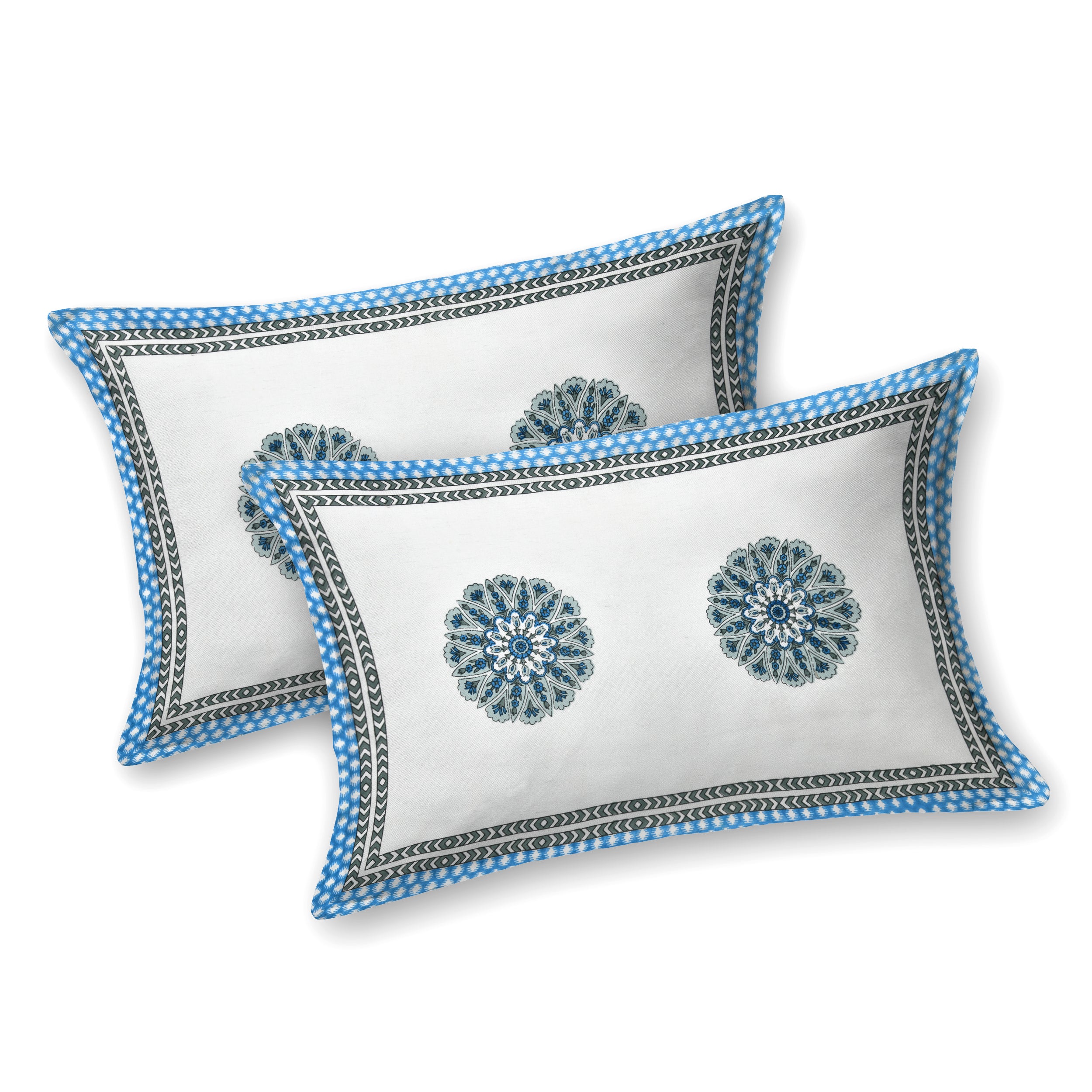 100% Cotton Traditional Floral Printed Bedsheet Multicolor ( Size 100 X 108 )