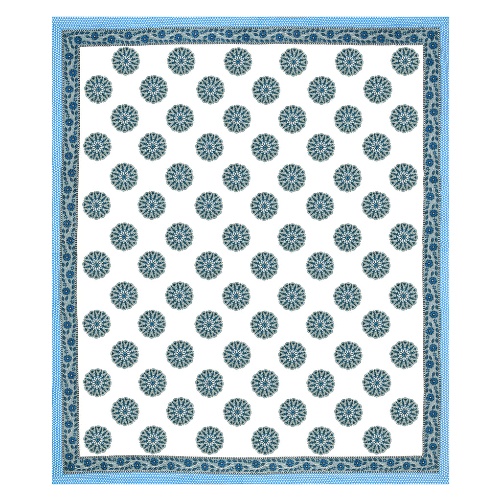 100% Cotton Traditional Floral Printed Bedsheet Multicolor ( Size 100 X 108 )
