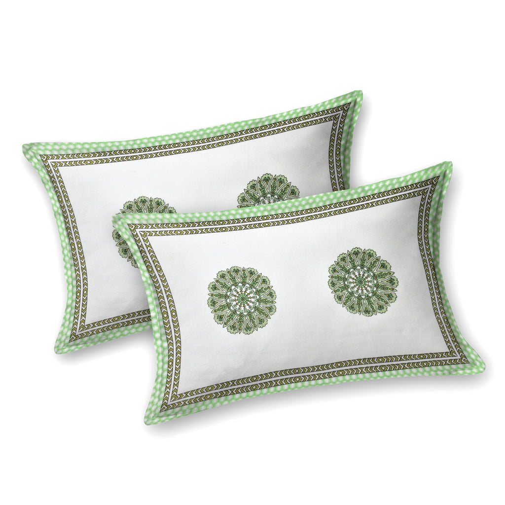 100% Cotton Traditional Floral Printed Bedsheet Multicolor ( Size 100 X 108 )