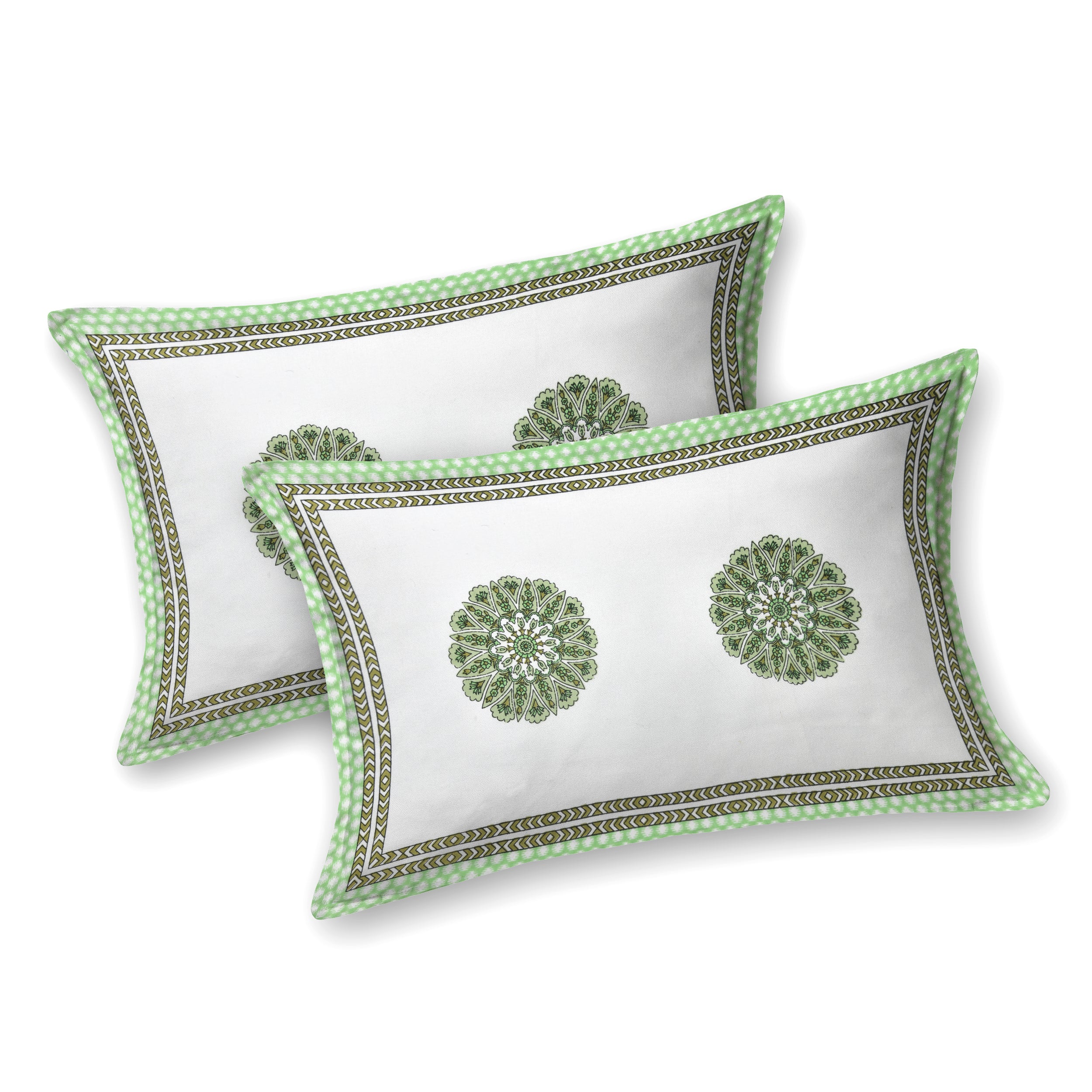 100% Cotton Traditional Floral Printed Bedsheet Multicolor ( Size 100 X 108 )