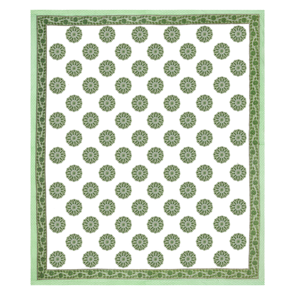 100% Cotton Traditional Floral Printed Bedsheet Multicolor ( Size 100 X 108 )