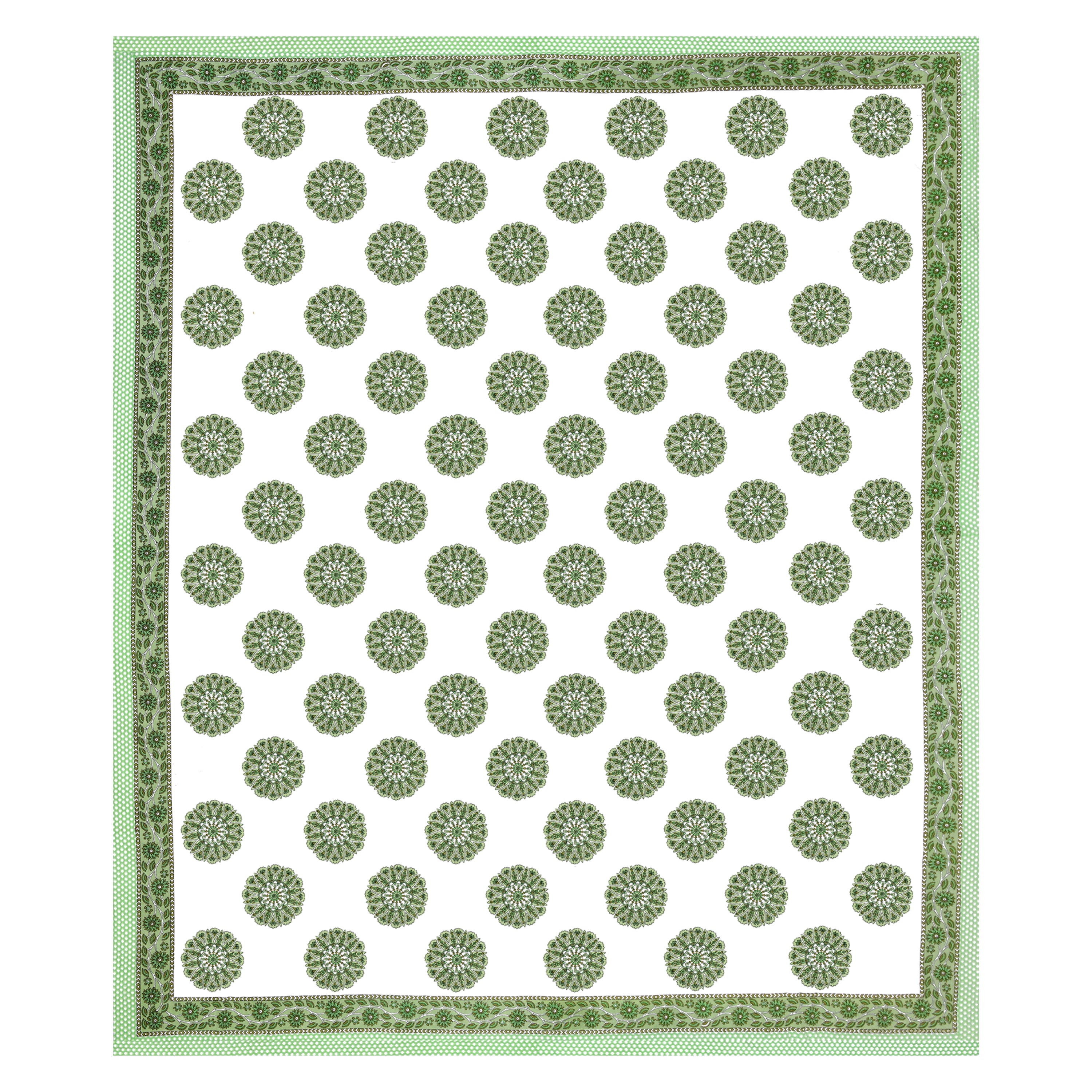 100% Cotton Traditional Floral Printed Bedsheet Multicolor ( Size 100 X 108 )