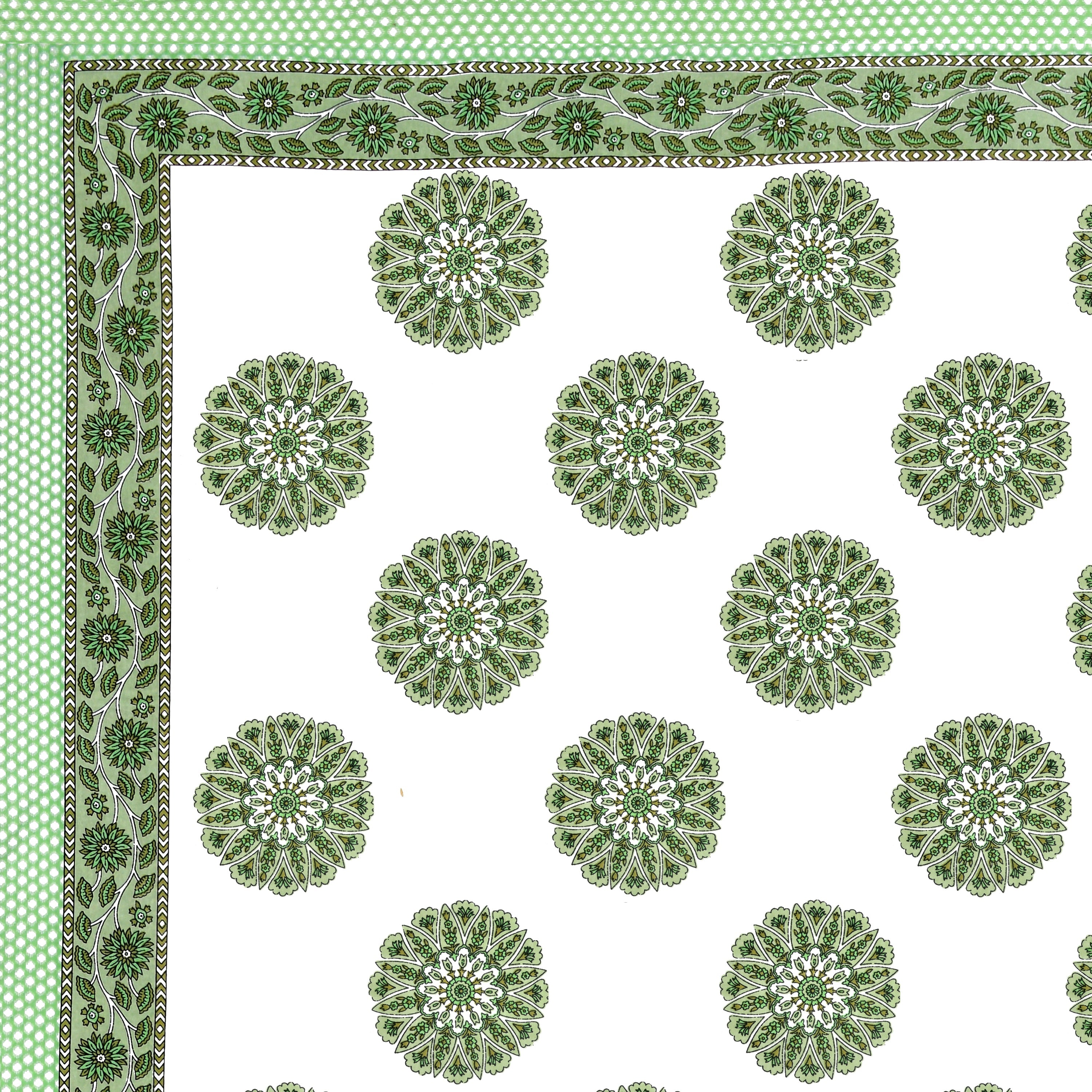 100% Cotton Traditional Floral Printed Bedsheet Multicolor ( Size 100 X 108 )