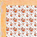 100% Cotton Traditional Floral Printed Bedsheet Multicolor ( Size 100 X 108 )