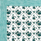 100% Cotton Traditional Floral Printed Bedsheet Multicolor ( Size 100 X 108 )