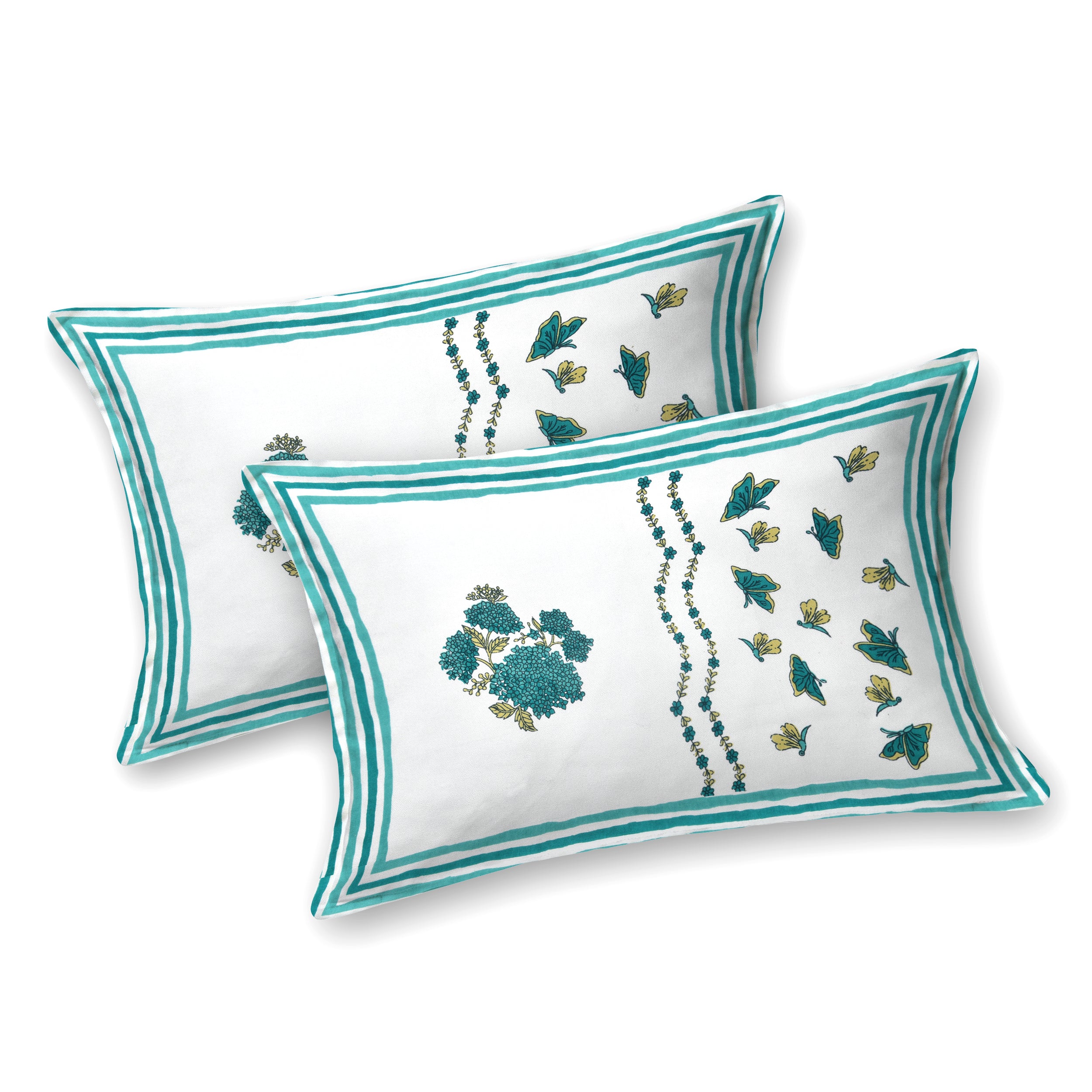 100% Cotton Traditional Floral Printed Bedsheet Multicolor ( Size 100 X 108 )