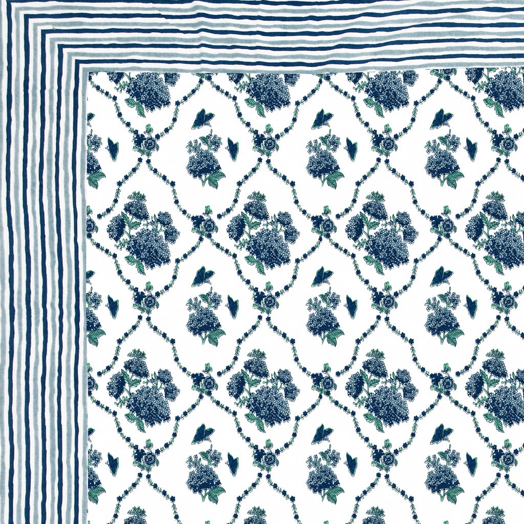 100% Cotton Traditional Floral Printed Bedsheet Multicolor ( Size 100 X 108 )