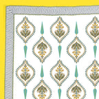 100% Cotton Traditional Floral Printed Bedsheet Multicolor ( Size 100 X 108 )