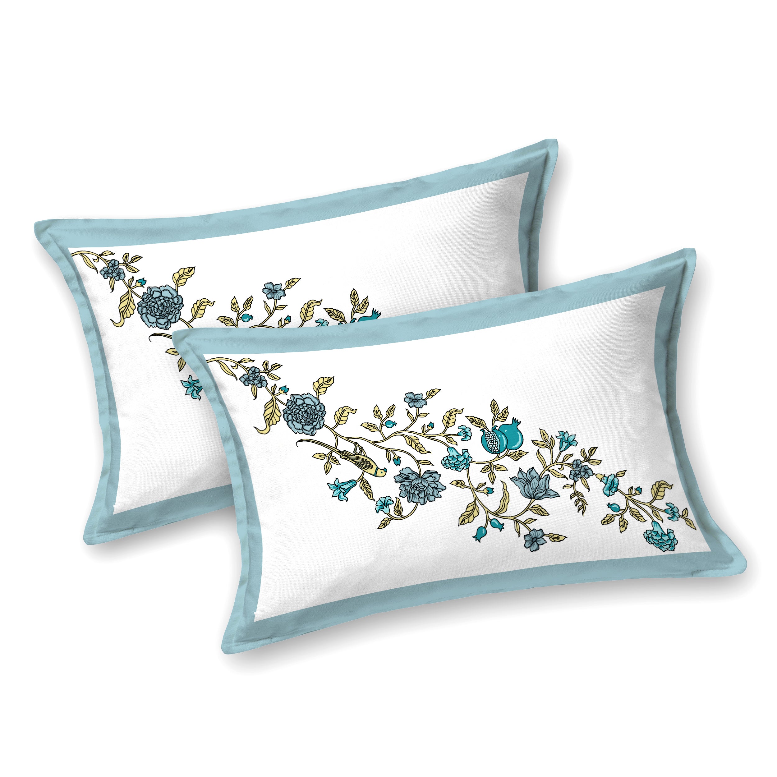 100% Cotton Traditional Floral Printed Bedsheet Multicolor ( Size 100 X 108 )