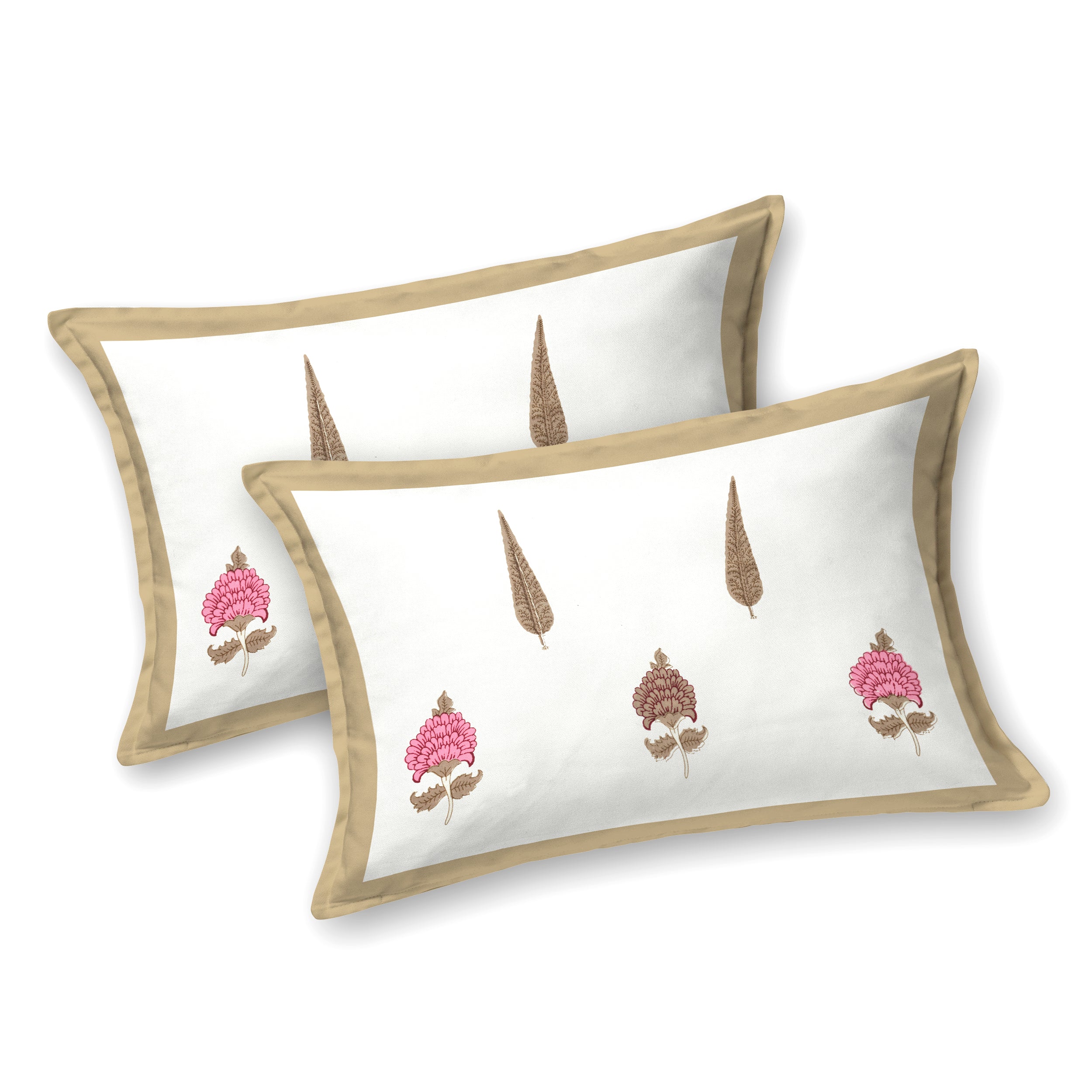 100% Cotton Traditional Floral Printed Bedsheet Multicolor ( Size 100 X 108 )