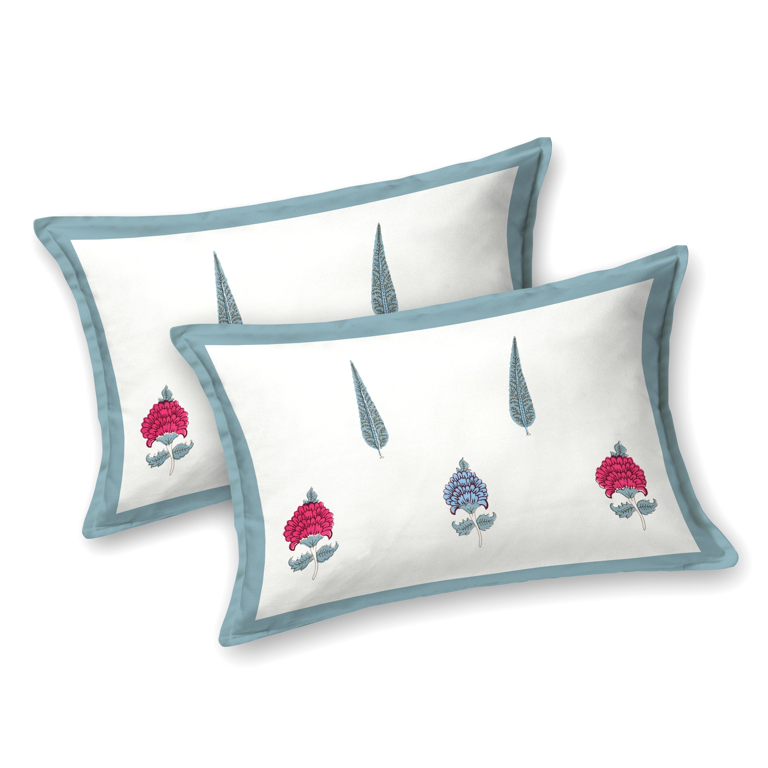 100% Cotton Traditional Floral Printed Bedsheet Multicolor ( Size 100 X 108 )