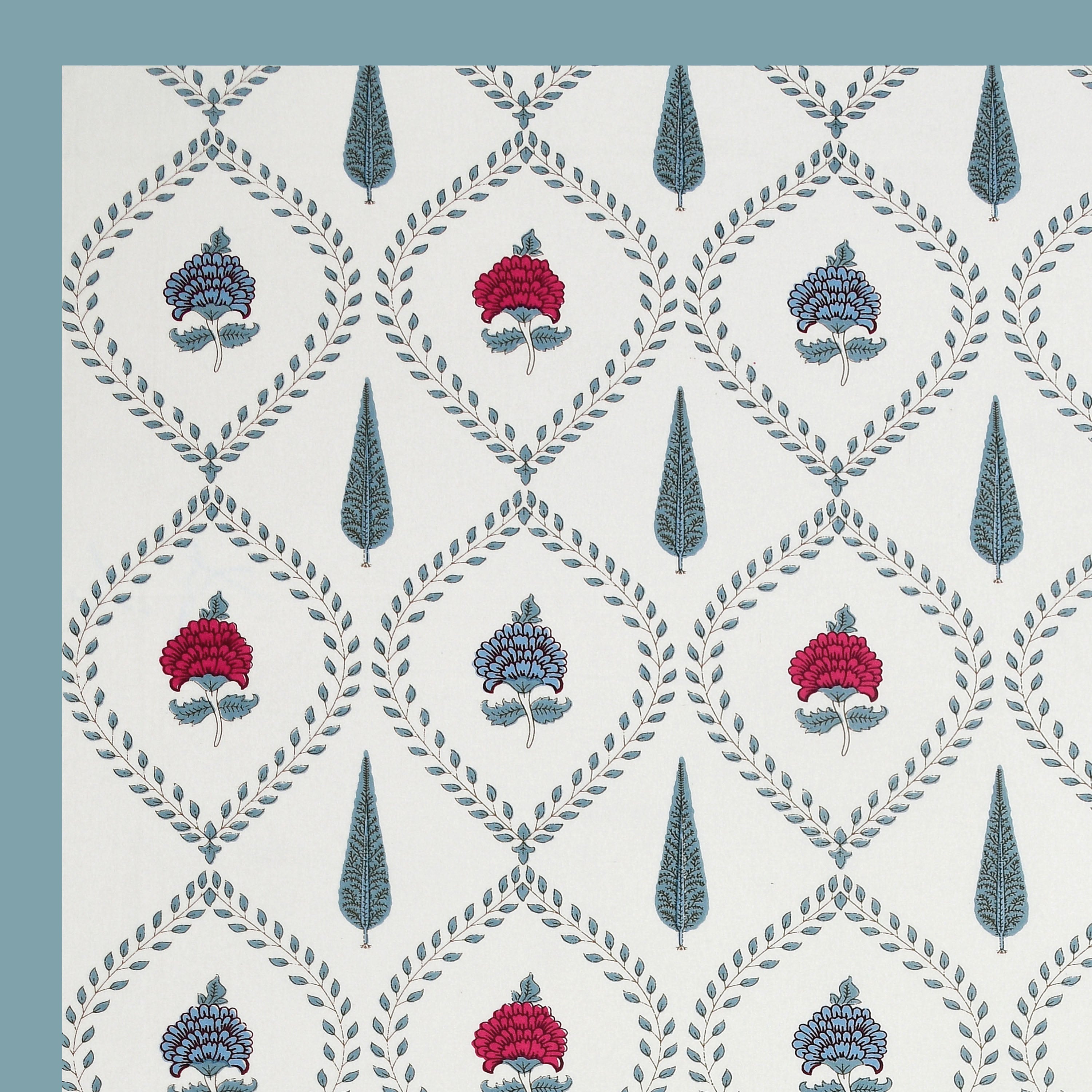 100% Cotton Traditional Floral Printed Bedsheet Multicolor ( Size 100 X 108 )