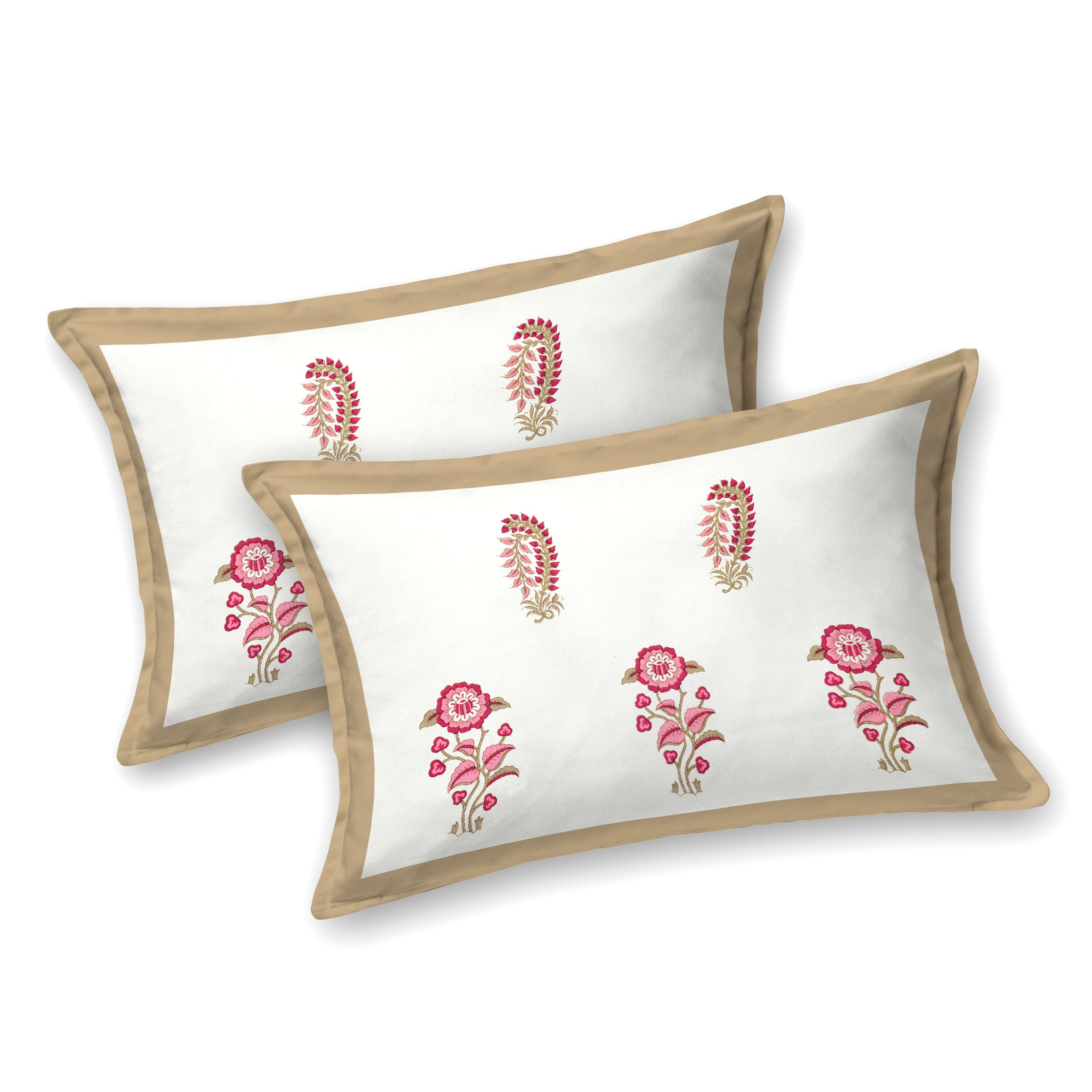 100% Cotton Traditional Floral Printed Bedsheet Multicolor ( Size 100 X 108 )