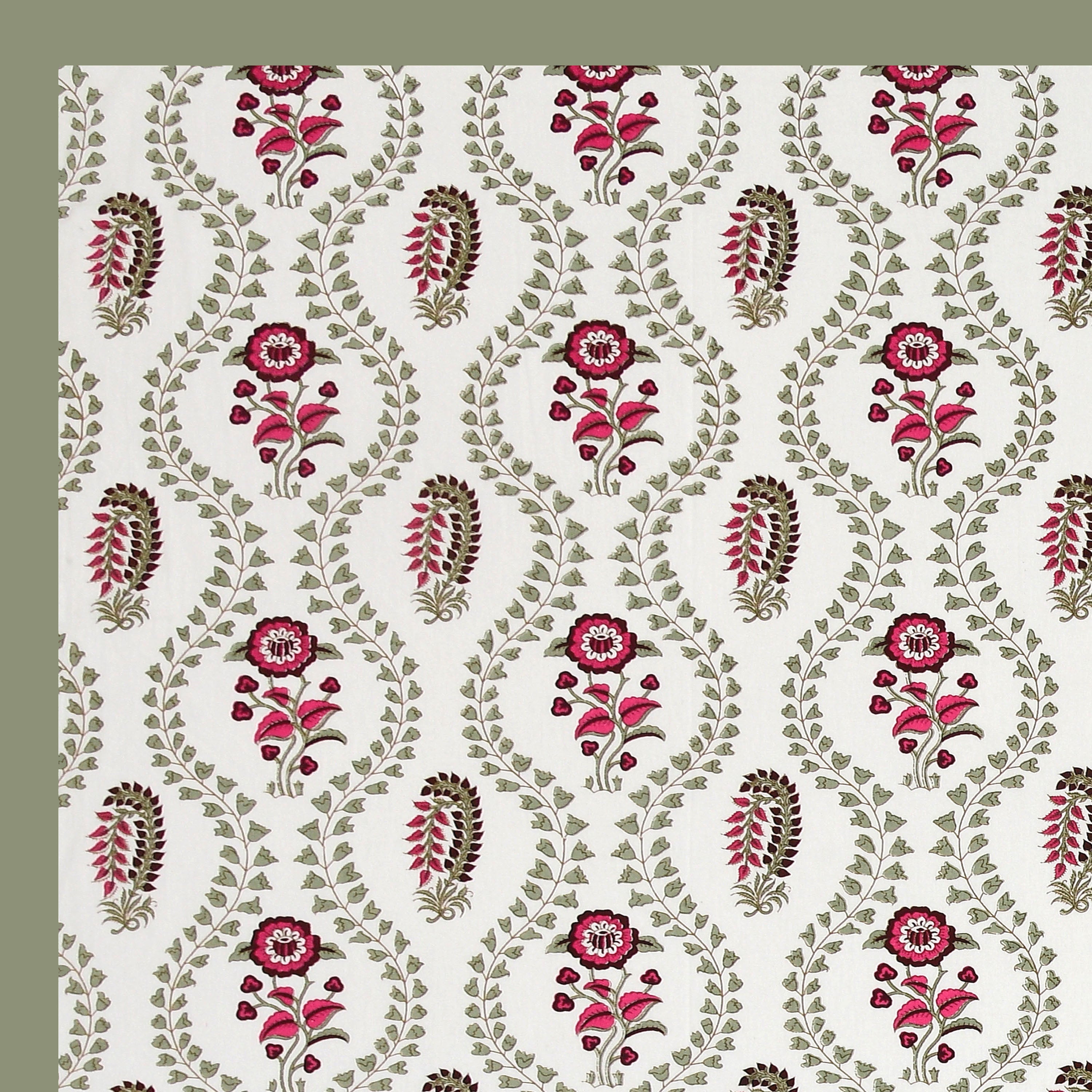 100% Cotton Traditional Floral Printed Bedsheet Multicolor ( Size 100 X 108 )