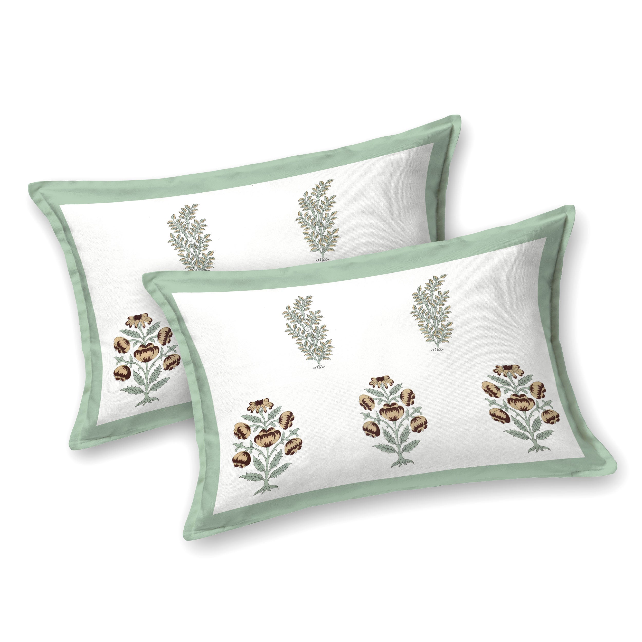 100% Cotton Traditional Floral Printed Bedsheet Multicolor ( Size 100 X 108 )