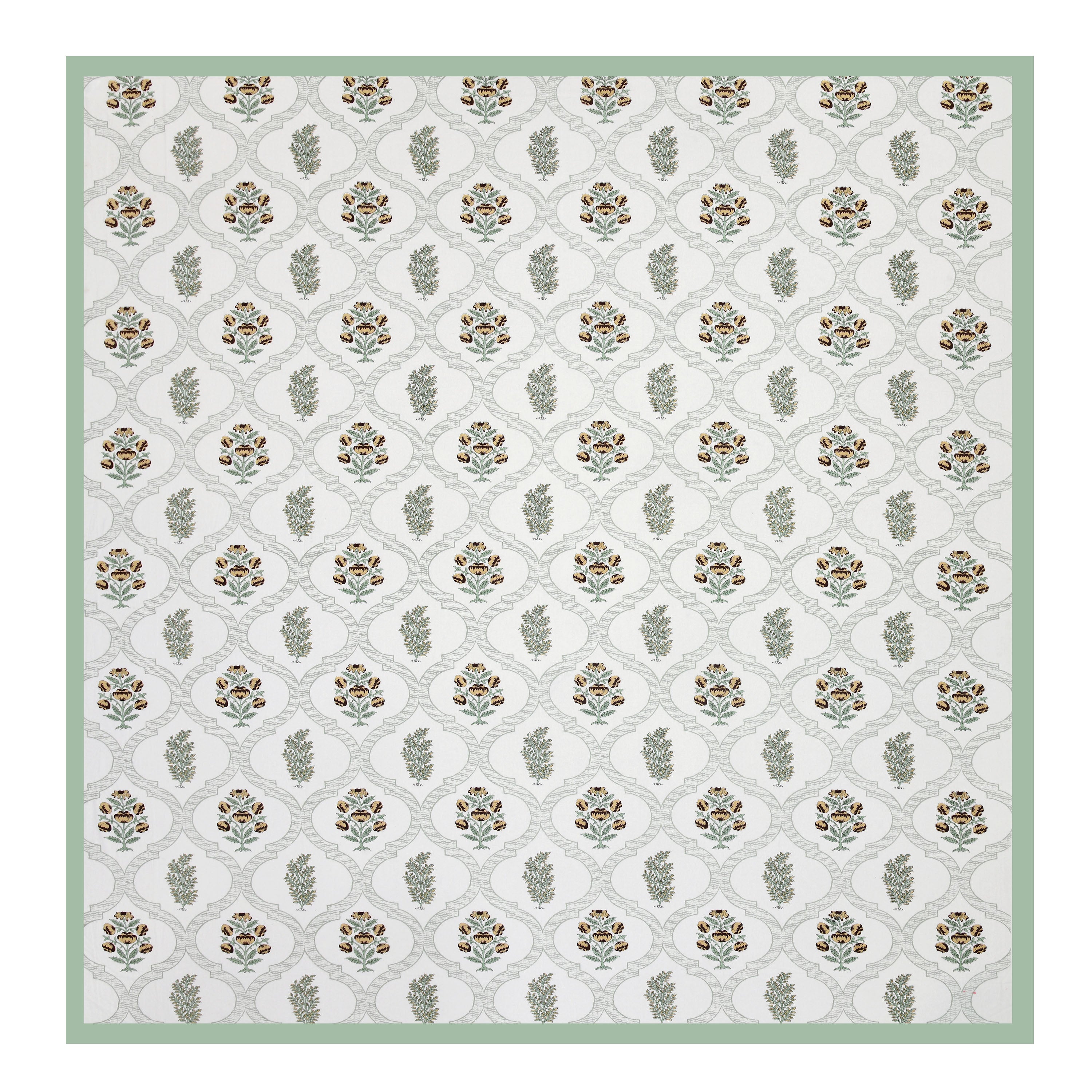 100% Cotton Traditional Floral Printed Bedsheet Multicolor ( Size 100 X 108 )