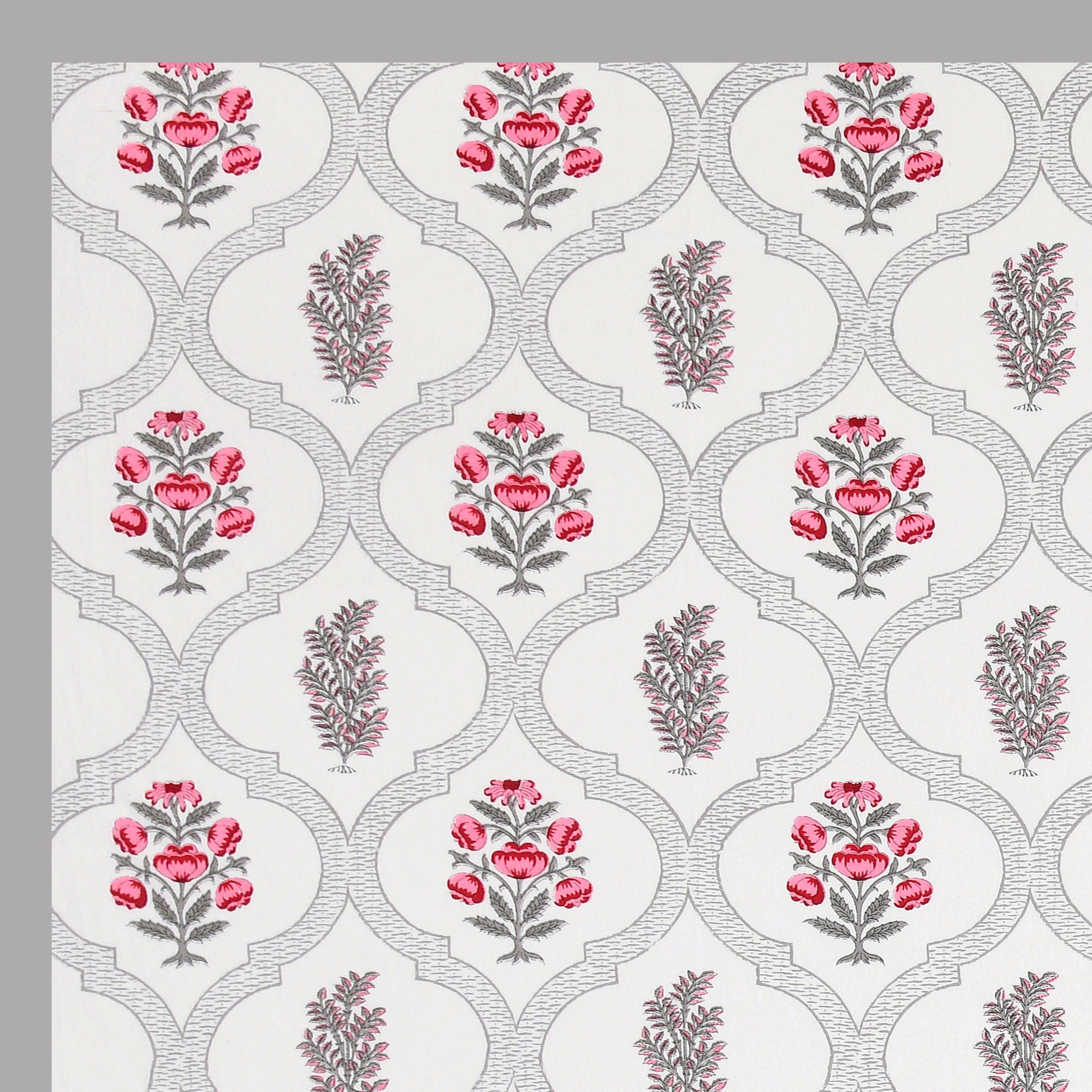 100% Cotton Traditional Floral Printed Bedsheet Multicolor ( Size 100 X 108 )