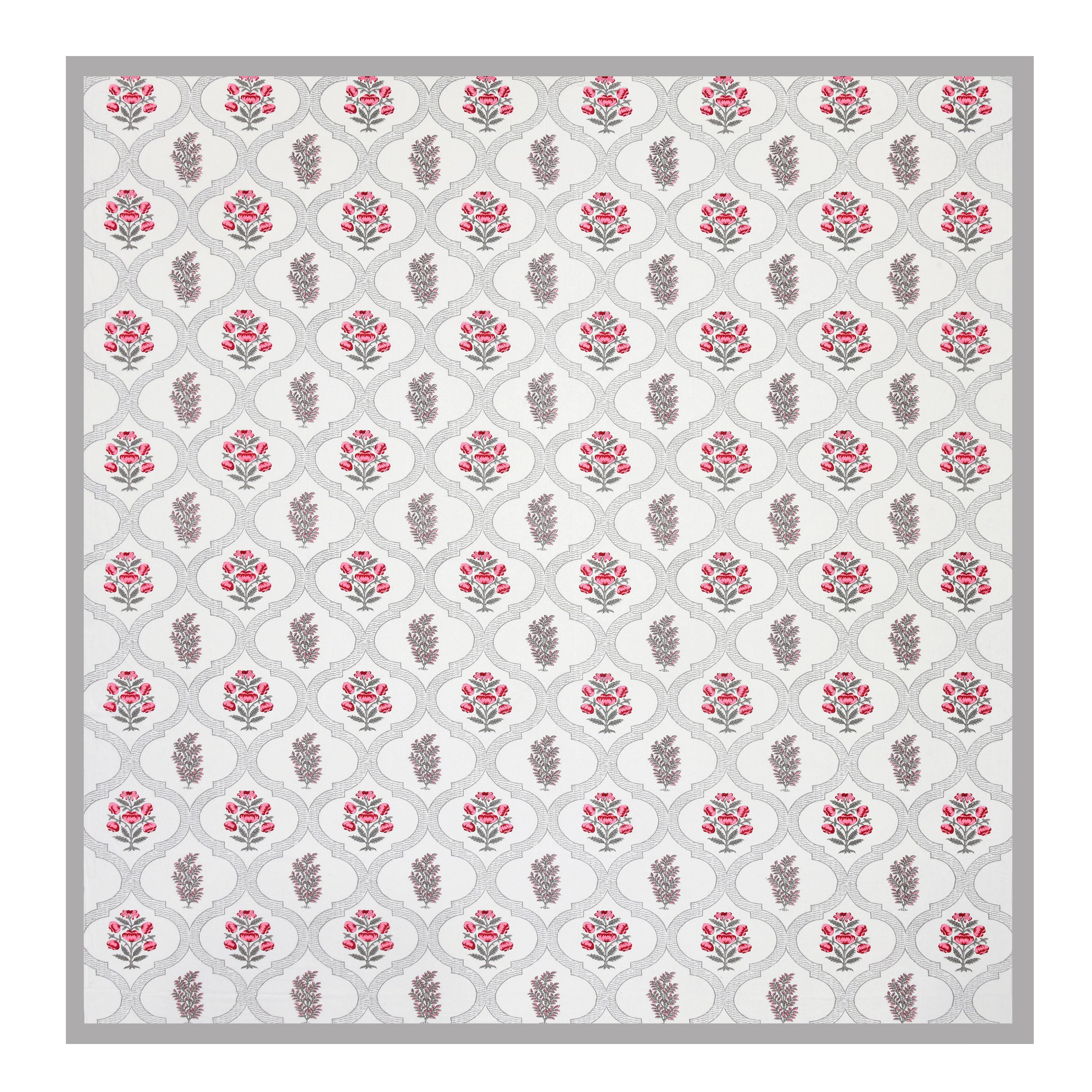 100% Cotton Traditional Floral Printed Bedsheet Multicolor ( Size 100 X 108 )