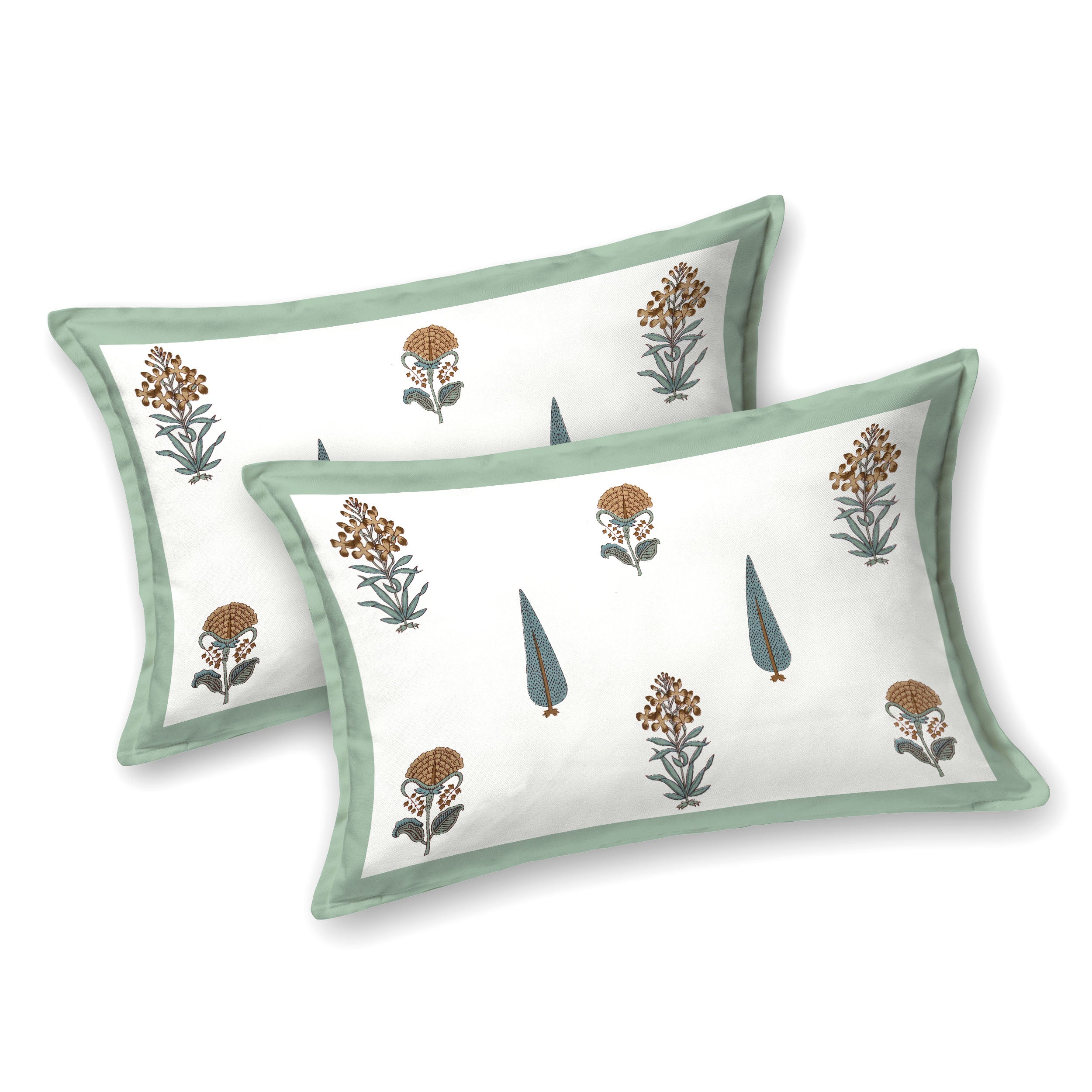 100% Cotton Traditional Floral Printed Bedsheet Multicolor ( Size 100 X 108 )