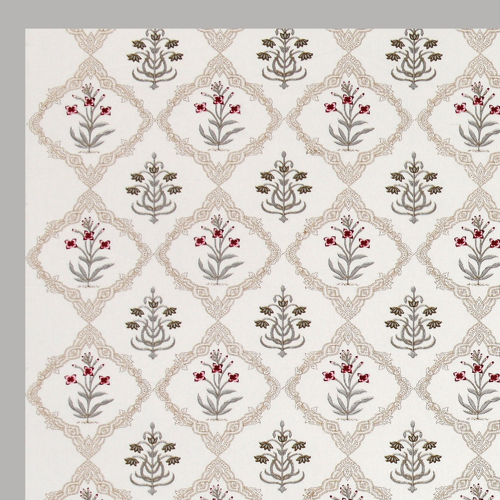 100% Cotton Traditional Floral Printed Bedsheet Multicolor ( Size 100 X 108 )