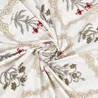 100% Cotton Traditional Floral Printed Bedsheet Multicolor ( Size 100 X 108 )