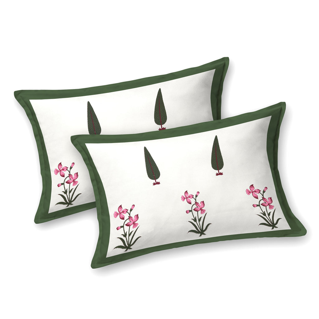 100% Cotton Traditional Floral Printed Bedsheet Multicolor ( Size 100 X 108 )