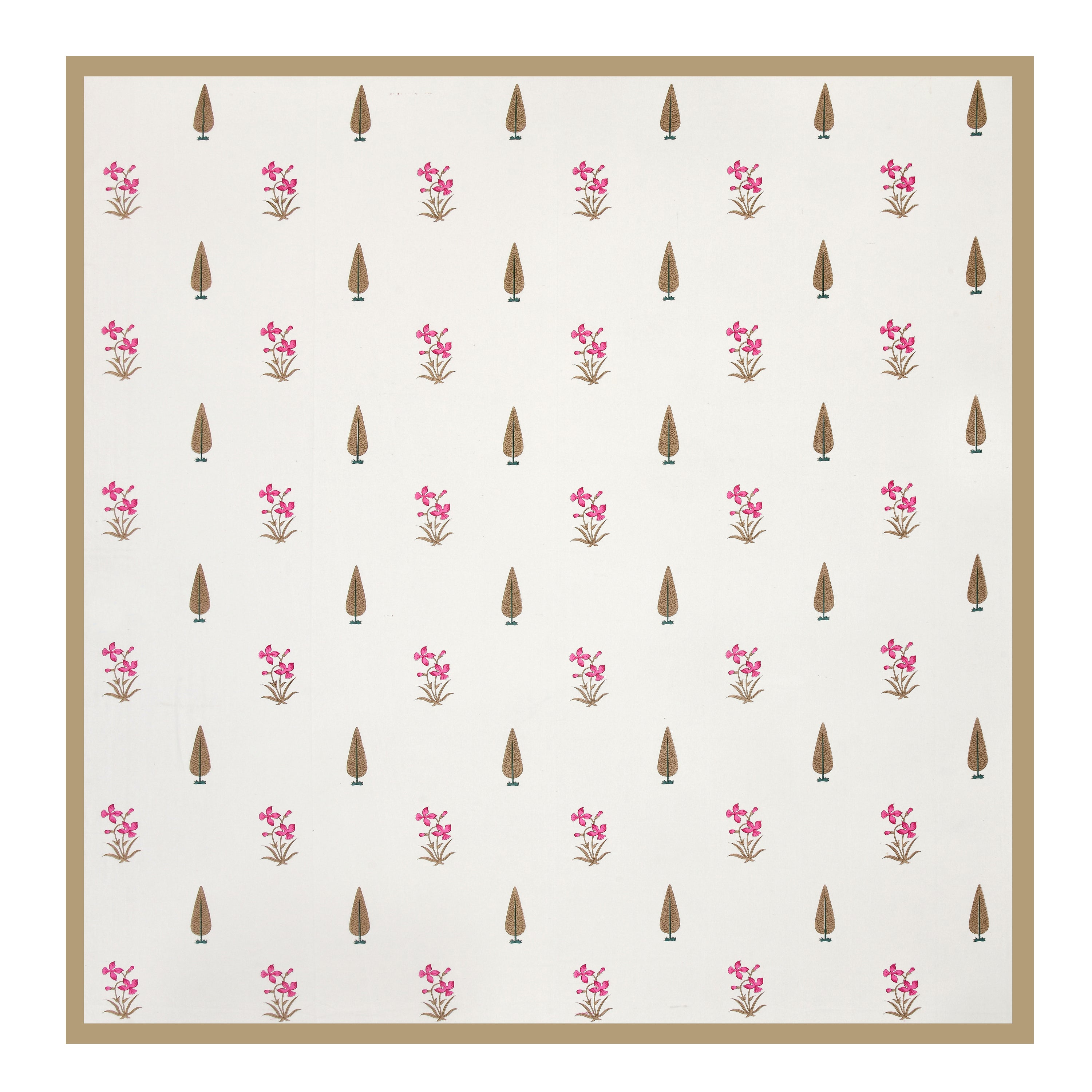 100% Cotton Traditional Floral Printed Bedsheet Multicolor ( Size 100 X 108 )