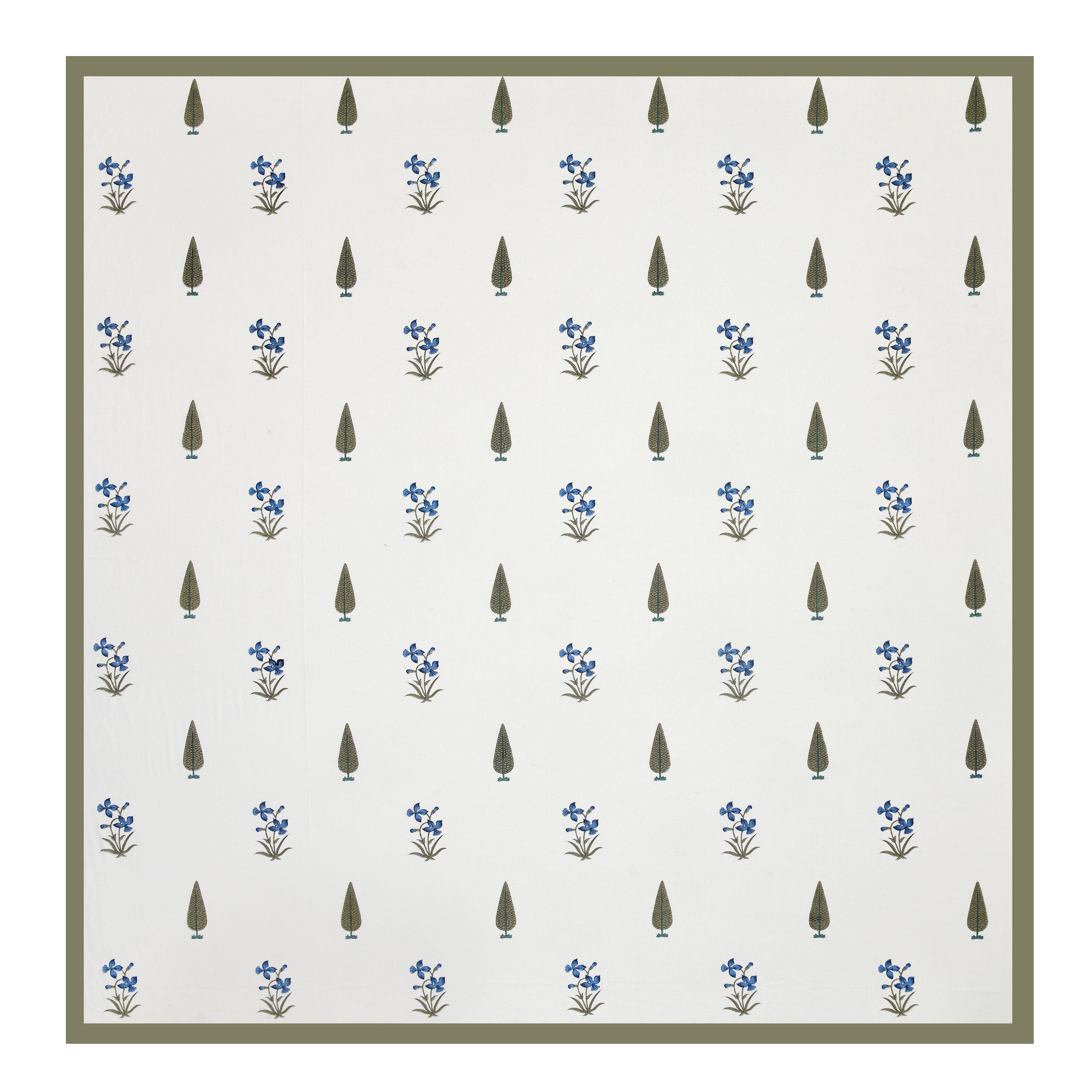 100% Cotton Traditional Floral Printed Bedsheet Multicolor ( Size 100 X 108 )