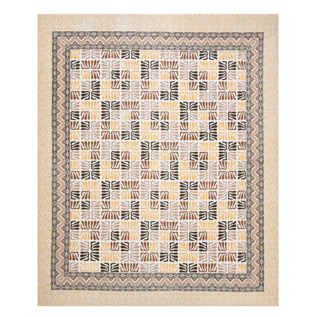 100% Cotton Traditional Floral Printed Bedsheet Multicolor ( Size 100 X 108 )