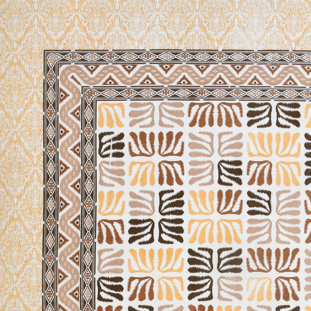 100% Cotton Traditional Floral Printed Bedsheet Multicolor ( Size 100 X 108 )