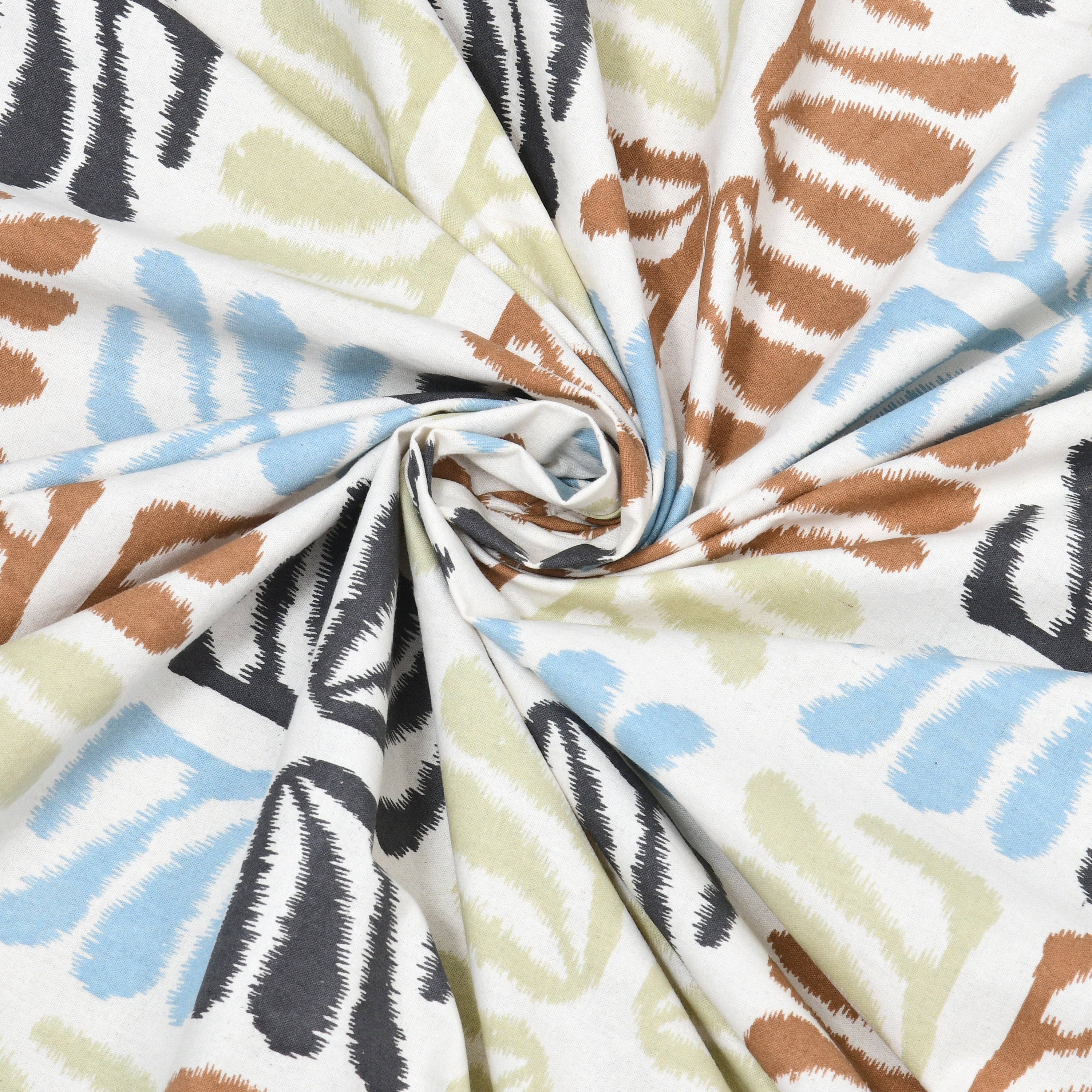 100% Cotton Traditional Floral Printed Bedsheet Multicolor ( Size 100 X 108 )