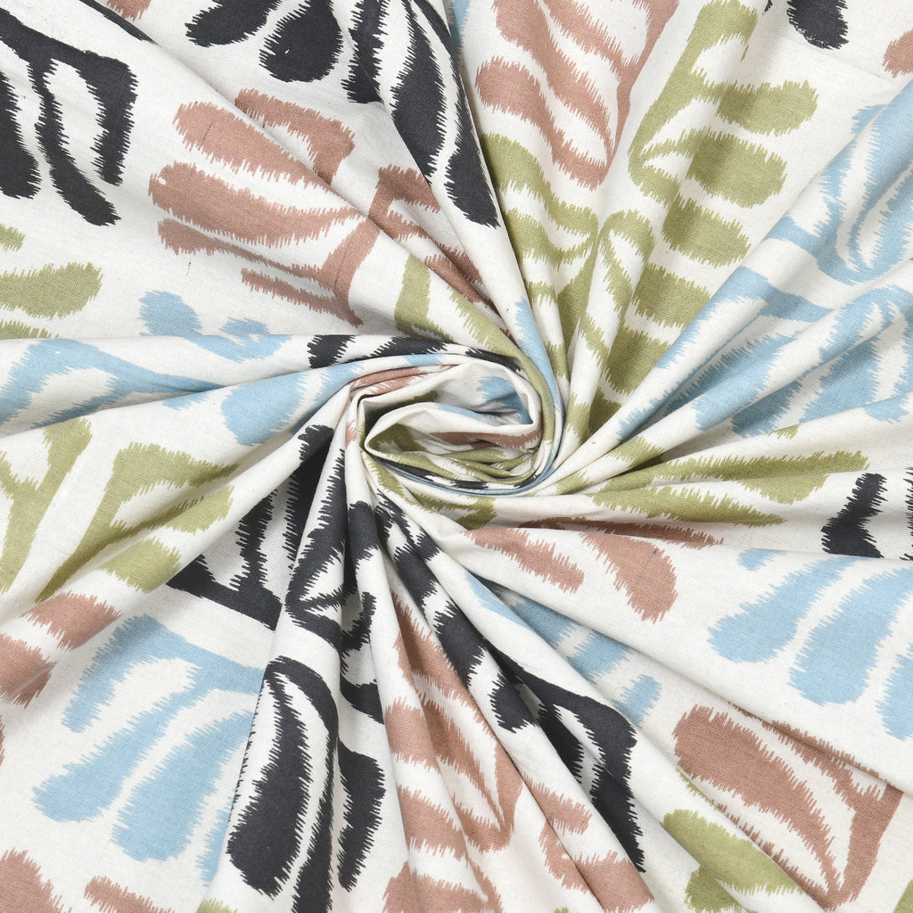 100% Cotton Traditional Floral Printed Bedsheet Multicolor ( Size 100 X 108 )